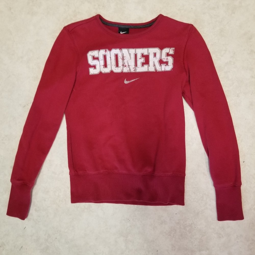 2 for $24 Lot of 1 Medium 1 Small NIKE Sooners OKLAHOMA Sweatshirts